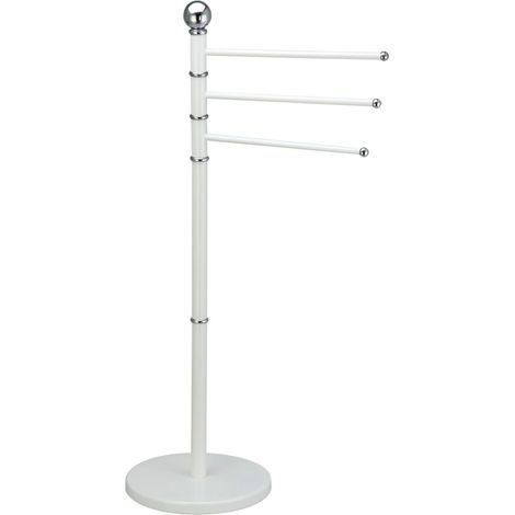 Porte Serviette 3 Branches Epoxy Blanc - Msv (1/3)