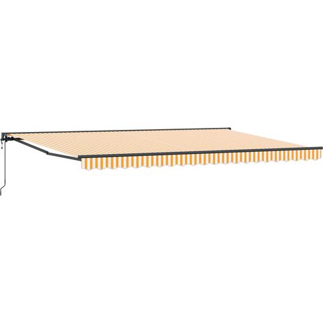 Maison Exclusive - Markisenrahmen Gelb und Weiß 500 x 300 cm