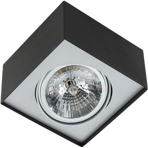 Spot plafonnier Lauren Italux noir orientable AR111 (1/2)