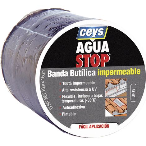 AGUASTOP BANDA IMP BUTILO GRIS 10CMX10M - CEYS