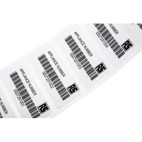 Ruban pour étiqueteuse RS PRO Noir sur Blanc ( Prix pour Bobine de 250 )