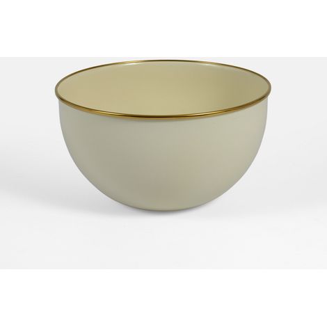 Bol à Mélanger en Émail Beige 24 cm / 4 L – Saladier de Préparation Cuisine – LPP GRANDEUR 06