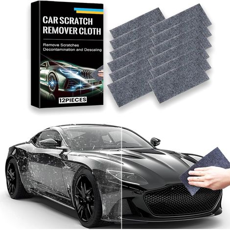 Anti Rayures Voiture – Lot de 12 Chiffons Nano pour Effacer Rayure Voiture, Restaurer la Peinture, Enlever Taches d’Eau – pour Toutes Couleurs de Carrosserie (1/5)