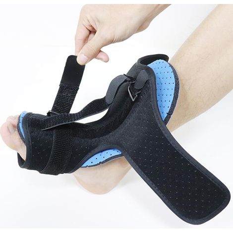Attelle pour fasciite plantaire, attelle nocturne, orthèse pour pied tombant avec balle de massage à picots et rembourrage en mousse souple, bandage orthopédique dorsal pour soulager la douleur liée à (1/5)