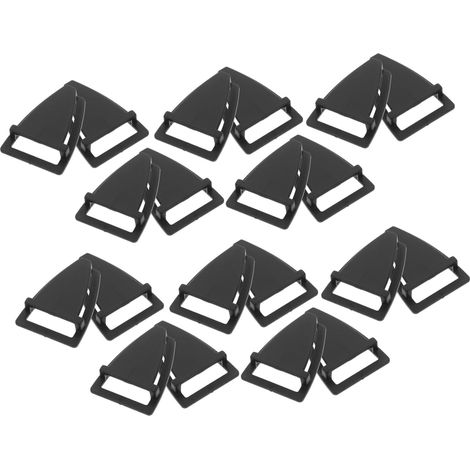 Pack de 20 Boucles de Sangle de Menton en Plastique de Remplacement Triangle à Libération Rapide Compatible pour Casque de Vélo Installation Maintien Sécurisé (1/5)