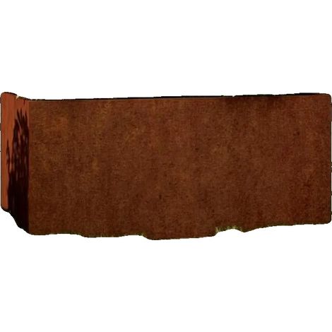 Vasque en acier Corten, 62 x 30 x 29 cm, Fini rouillé, Convient pour un usage intérieur et extérieur, Matériau durable, Léger (1/5)