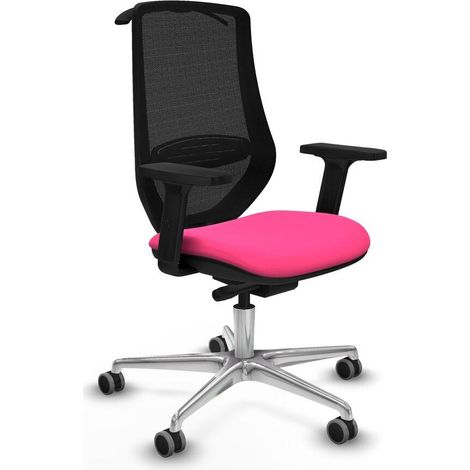 Piqueras y Crespo Mardos Silla de oficina rosa ajustable (1/3)