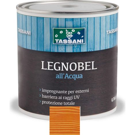 LEGNOBEL ALL'ACQUA 0,75 LT TASSANI IMPREGNANTE VERNICE PER LEGNO Douglas