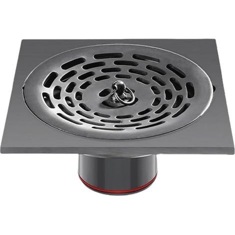 Siphon de sol en acier inoxydable pour salles de bains, toilettes, salles de douche, filtration, collecte et désodorisation, siphon de sol rond 1010. (1/5)