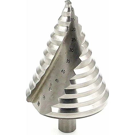 HSS Step Drill Bit Ø 6-60mm - Spiral Drill Bit Large Size Cone Drill Bit for Metal, Wood, Plastic (1/5)