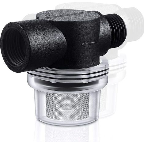 Filtre pré-filtre à visser pour pompe de jardin et distributeurs d'eau domestiques - Pompe à jet submersible pour machines à laver - 50 Mesh (1/5)