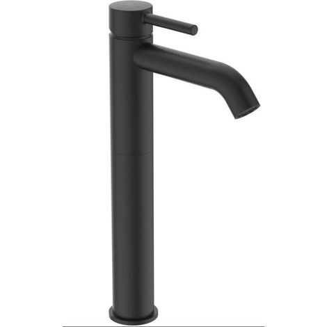 Ideal Standard CeraLine - Grifo de lavabo con desagüe, negro BC194XG