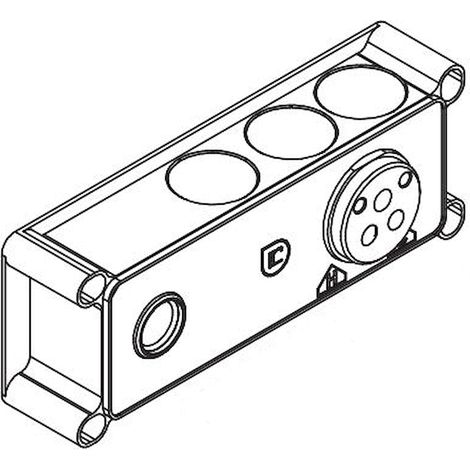 RITMONIO Diametrotrentacinque corpo incasso rubinetto lavabo codice prod: E0BA0115SX (1/2)