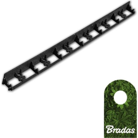 1m Rasenkante Beeteinfassung Beetumrandung PVC Mähkante 45/1000mm ECO RIM-BORD OBRB45TYP2 Bradas 0551 (1/2)