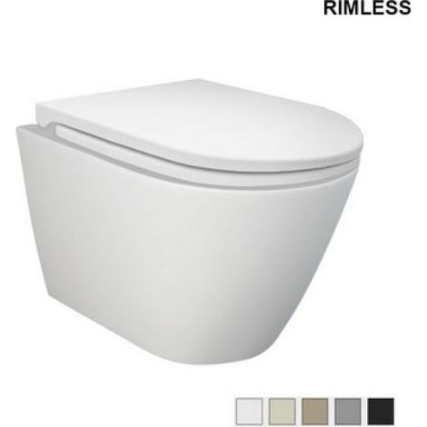 VASO SOSPESO FEELING RIMLESS FISSAGGIO NASCOSTO Cappuccino Opaco Matt