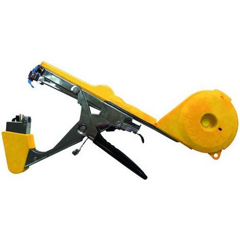 Vigor 6960010 Wine Pinza Legatrice a Nastro acciaio A3 nichelato contenitore ABS con accessori colore Giallo