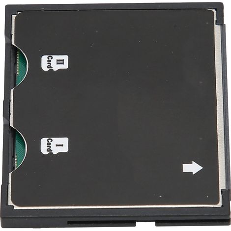 Micro-SD-zu-CF-Hochgeschwindigkeits-Speicherkartenadapter für Kameras, Dual-Slot (1/5)