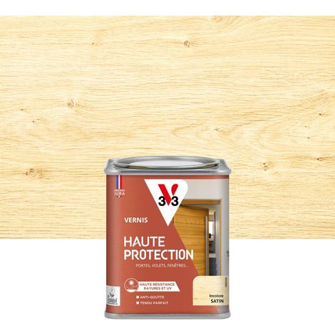 V33 Vernis pour bois extérieur V33 Haute protection incolore satiné 0.25 l