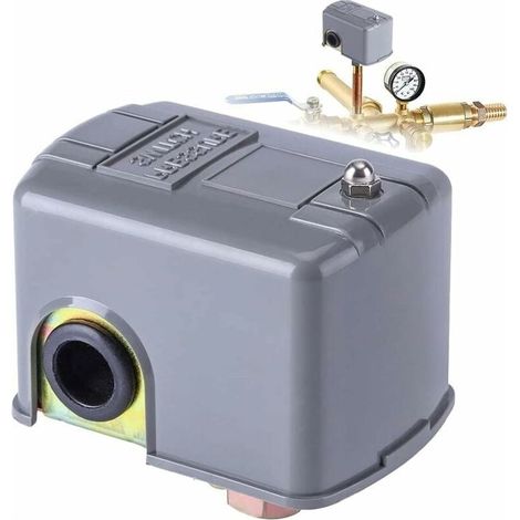 Pressostat de pompe 40-60 PSI – Réglable 110V-230V – Contacteur automatique pour pompe à eau – Filetage 1/4F – Utilisation prolongée (1/5)