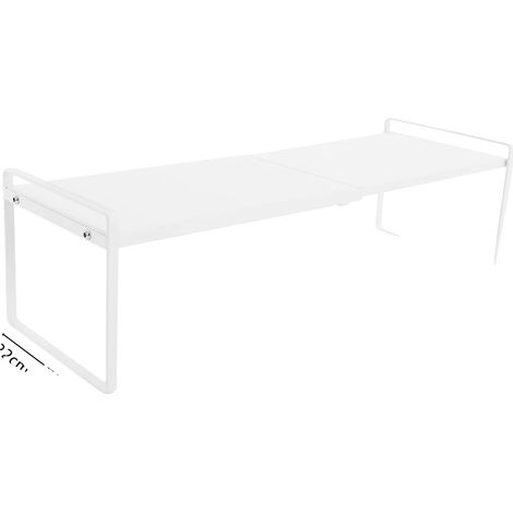 Estantería de almacenamiento, diseño extensible, construcción duradera, BLANCO (1/2)