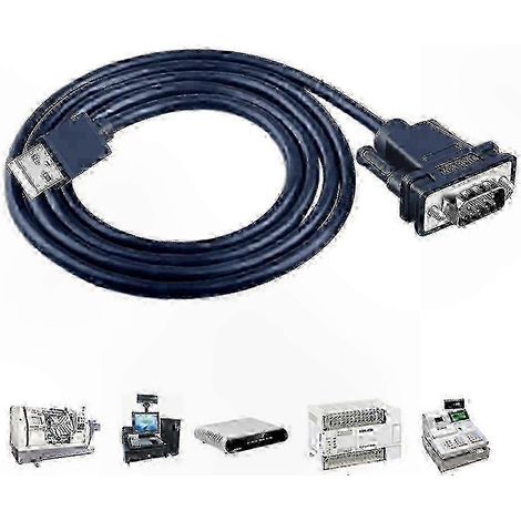 Câble adaptateur série RS232, longueurs 1,2M/2M/3M, PVC écologique, transmission fiable du signal, connectique robuste pour périphériques. (1/4)