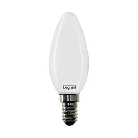 LAMPADA A LED MOD. 'OLIVA' TUTTOVETRO BEGHELLI 6W - E14 - 470Lm - 4000K - BEGHELLI
