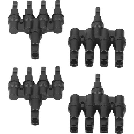 Set mit 2 PV-Solarsteckern, Stecker und Buchse (PPO-Gehäuse), 1000-V-Photovoltaiksystem, 4 mm² LT-Kabel (1/5)