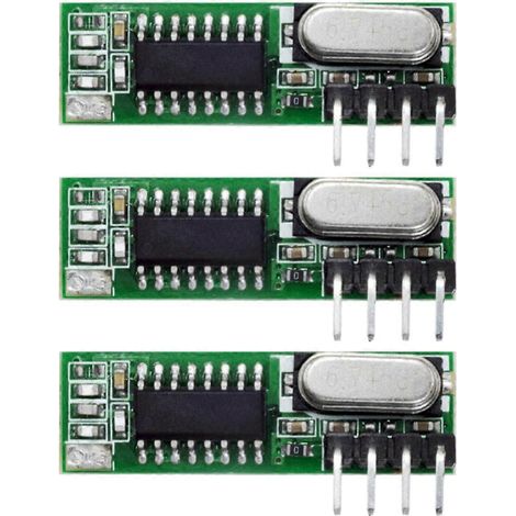Module récepteur et émetteur RF superhétérodyne 3PCS MHz (1/5)