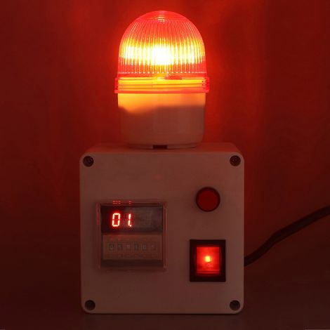 Avertisseur industriel sirène intelligente 90-110 dB, minuterie cyclique, 6 chiffres, prise UE 220V, alarme sonore puissante (1/5)