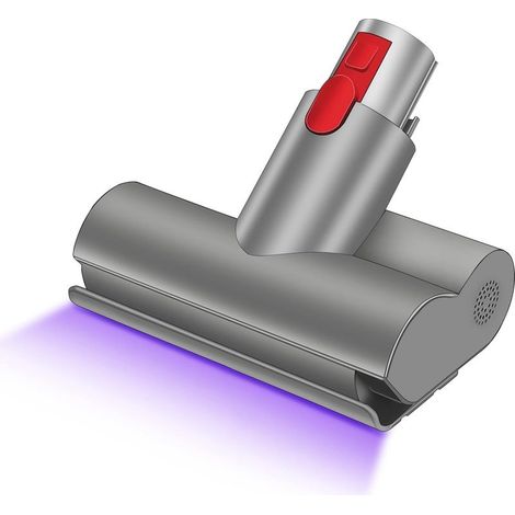 Brosse de matelas Mini Turbo motorisée compatible pour Dyson V7 V8 V10 V11 V15 Brosse à libération rapide pour canapé siège fauteuil UV LED élimine les bactéries et les allergènes (1/4)