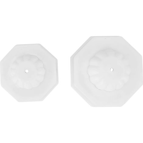 2 Pièces Bouchon Vide pour Bocaux, Scellant Universel en Silicone pour Pots et Bouteilles à Large Ouverture, Blanc (1/5)