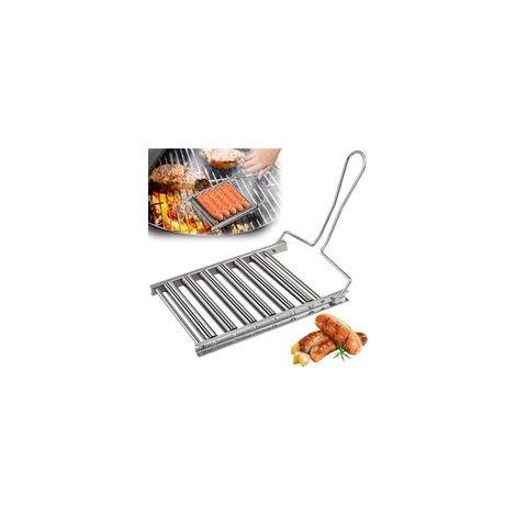 Grill, Grillwürstchenkorb, Hot-Dog-Grill, 5 Metall-Wurstgrills für (1/5)
