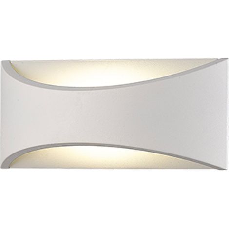 APPLIQUE MEZZALUNA APERTA DA PARETE LED 12W 1320L IP54 BIANCO - PAPILLON