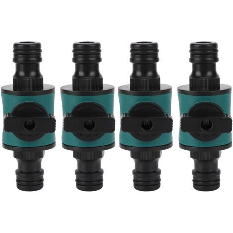 4pcs Hose Quick Connector, Plastic Double Head Leak Proof Garden Adapter, for Irrigation System (1/5)