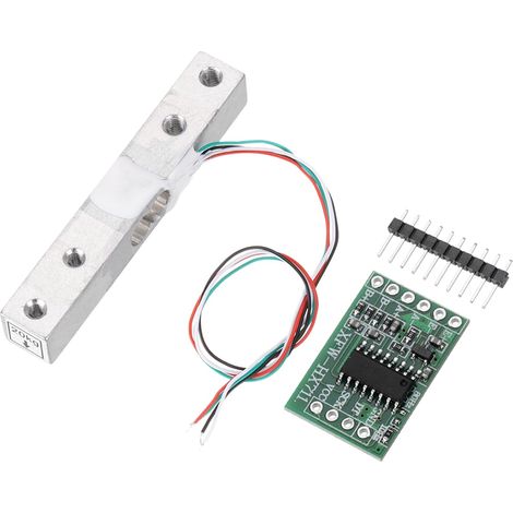 20-kg-Digital-Wägezellen-Gewichtssensor + HX711 24-Bit-Genauigkeits-Zweikanal-A/D-Wägesensormodul für DIY-Bausatz für tragbare elektronische Waagen (1/5)