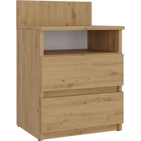 MESITA DE NOCHE DORMITORIO M1 ROBLE ARTESANO (1/5)