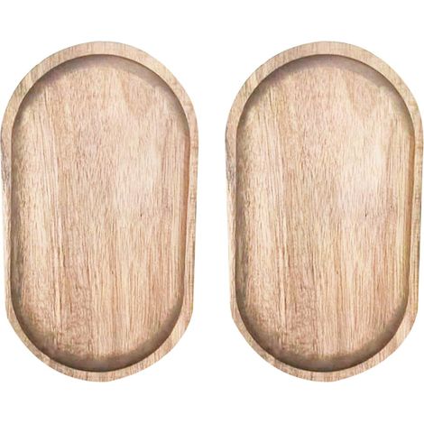 Plateau de Service en Bois Naturel – Ovale Multifonction