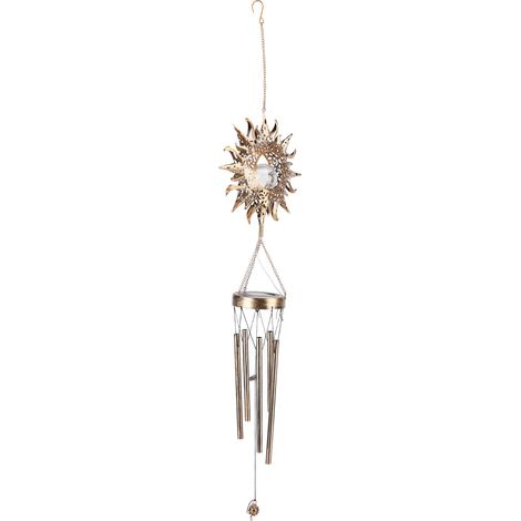 Lampe solaire de cour arrière, carillon éolien rétro, pendentif décoratif lumineux pour intérieur, cadeau d'anniversaire ou de Thanksgiving (1/5)