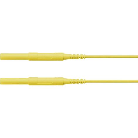 Schützinger Puntali di sicurezza Spina 4 mm Spina 4 mm 50.00 cm Giallo 1 pz. (1/2)