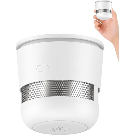 Détecteur de fumée Domestique à Batterie scellée 10 Ans, Fixation magnétique adhésive, certifié Norme EN14604 (1/5)