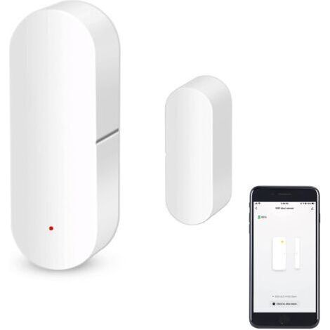 WiFi Door Sensor Smart Window Contact Sensor Wireless Alarm Compatible with Alexa and Google Assistant No Hub Needed 1 Pack (1/5)