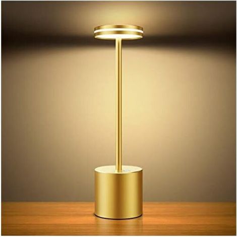 Bardusch - lampe de table sans fil rechargeable usb, 5000mAh lumiere bureau LED tactile puissante pile, 3 températures de couleur, pour chevet, camping, interieur, exterieur, terrasse, restaurant