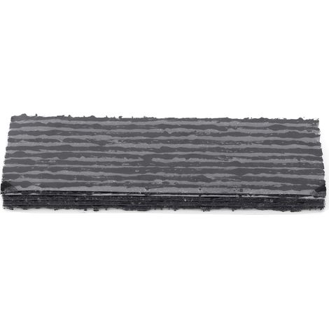 50 mèches de réparation pneu tubeless, bandes de colmatage 200x3mm noir, kit crevaison auto moto, 50 pièces. (1/5)