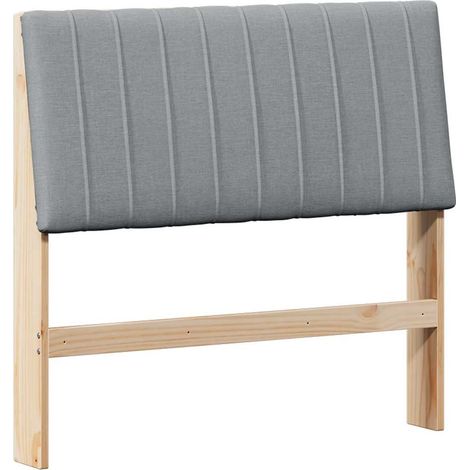 Maison Exclusive - Cabecero tapizado Gris Claro 100 cm Madera de (1/5)