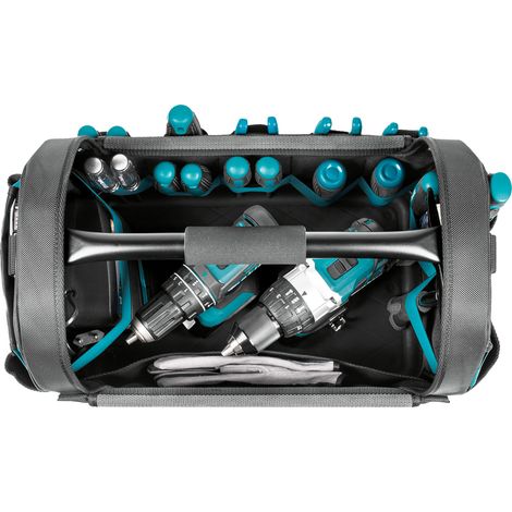 Makita – Caisse à outils 3 compartiments – Boîte de rangement robuste en plastique – Dimensions 45x30x15cm – Pour chantiers et espaces confinés