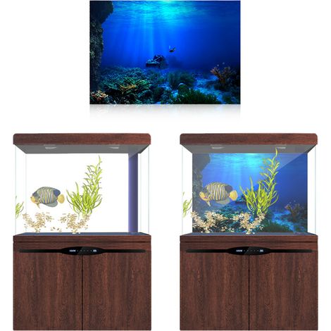 Papier Peint pour Aquarium Fond Marin 61x41cm - AUTRES (1/5)