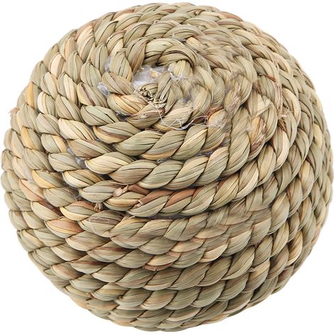 Balle de jeu en vesce sauvage naturelle pour perroquets et lapins, jouet à mâcher et outil d'entraînement, 10 cm (1/5)