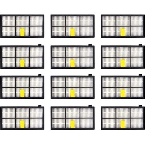 Filtro Hepa - 9,5 X 9,5 X 2,2 Cm - Para Aspiradora Robot Serie 800 Y 900 - 12 Unidades (1/5)