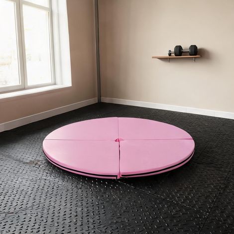 Tapis de sol rond en plastique pour pole dance et yoga 150 cm (1/5)