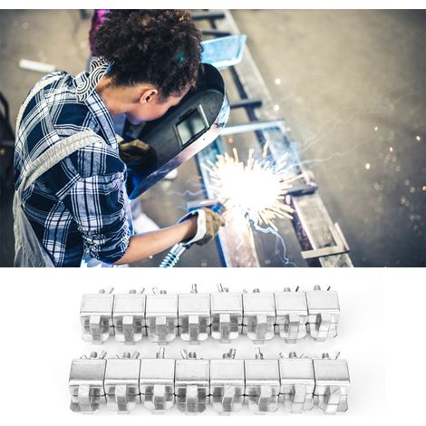 16 pièces Pinces de Soudure pour Tôle Auto Carrosserie Portière Panneau (1/2)